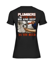 Plumber LAying Pipe As Big And Deep As You Need Premium Fit Ladies Tee thumbnail