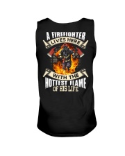 A Firefighter Lives Here With The Hottest Flame Unisex Tank thumbnail