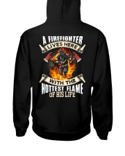 A Firefighter Lives Here With The Hottest Flame Hooded Sweatshirt thumbnail