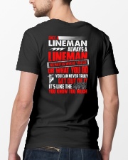 Once A Lineman Always A Lineman Classic T-Shirt lifestyle-mens-crewneck-back-5