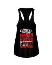 Once A Lineman Always A Lineman Ladies Flowy Tank thumbnail