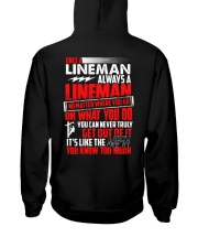Once A Lineman Always A Lineman Hooded Sweatshirt thumbnail