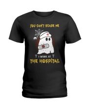 I Work At The Hospital Nurse Ladies T-Shirt thumbnail