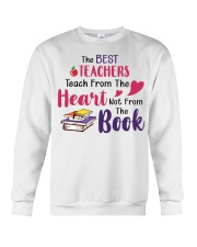 The Best Teachers Teach From The Heart Crewneck Sweatshirt thumbnail