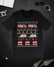 Firefighter Fire Trucks Classic T-Shirt lifestyle-mens-crewneck-front-16
