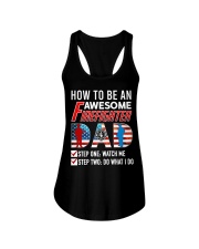 How to Be An Awesome Firefighter Dad Ladies Flowy Tank thumbnail