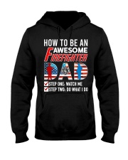 How to Be An Awesome Firefighter Dad Hooded Sweatshirt thumbnail