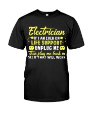Electrician Unplug Me Classic T-Shirt front