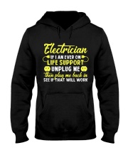 Electrician Unplug Me Hooded Sweatshirt tile