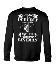 Freaking Awesome Lineman Crewneck Sweatshirt thumbnail