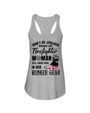 Don't be jealous Because this Firefighter woman Ladies Flowy Tank thumbnail