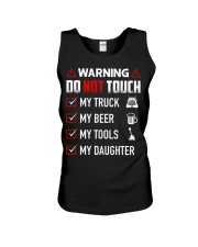 Warning Do Not Touch - My Trucker Unisex Tank thumbnail