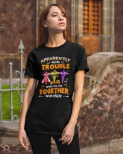 We're Trouble Together Nurse Classic T-Shirt apparel-classic-tshirt-lifestyle-06