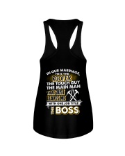 In Our Marriage He's The Roofer Ladies Flowy Tank tile