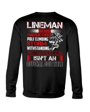 Lineman Ninja Official Job Shirt Crewneck Sweatshirt thumbnail