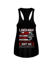 Lineman Ninja Official Job Shirt Ladies Flowy Tank thumbnail