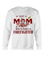 Just A Mom Who Raised A Firefighter Crewneck Sweatshirt thumbnail