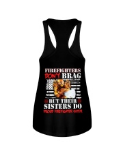 Proud Firefighter Sister Firefighter Don't Brag Ladies Flowy Tank thumbnail
