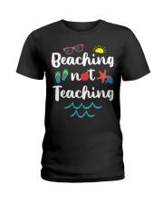 Beaching Not Teaching Ladies T-Shirt tile
