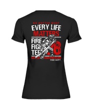 Firefighter Every Life Matters Premium Fit Ladies Tee thumbnail