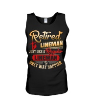 Retired Lineman Just Like A Regular Lineman Unisex Tank tile