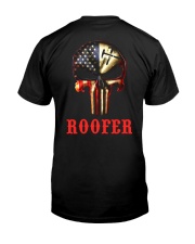 Roofer Skull Classic T-Shirt back