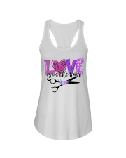 Love Is In The Hair Ladies Flowy Tank tile