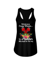 Behind Every Crazy Woman Is A Plumber Ladies Flowy Tank thumbnail