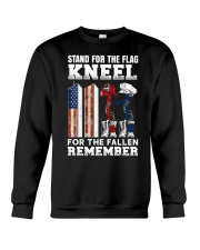 Stand for the flag Kneel for the fallen Remember Crewneck Sweatshirt thumbnail
