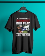 Veteran Disrespect Our Flag Classic T-Shirt lifestyle-mens-crewneck-front-3