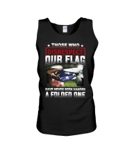Veteran Disrespect Our Flag Unisex Tank thumbnail