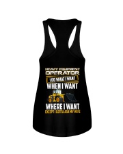 Heavy Equipment Operator Gotta Ask My Wife Ladies Flowy Tank thumbnail