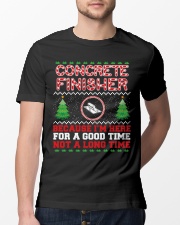 Concrete Finisher Here For A Good Time Classic T-Shirt lifestyle-mens-crewneck-front-13