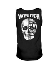 Welder Because I'm Far Too Sexy To Wear Suit Unisex Tank thumbnail