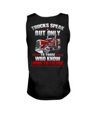 Trucks Speak To Those Who Know How To Listen Unisex Tank tile
