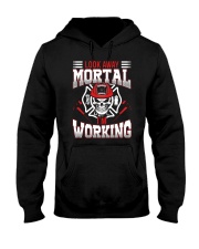Look Away Mortal I'm Working Hooded Sweatshirt thumbnail