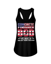 Concrete Finisher Bod Like A Dad Ladies Flowy Tank thumbnail