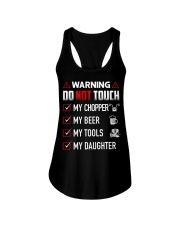 Warning Do Not Touch - My Biker Ladies Flowy Tank thumbnail
