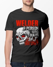 Welder Builds Sht You Can't Classic T-Shirt lifestyle-mens-crewneck-front-13