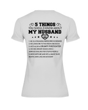 5 thing You Should Know About My Husband Firefight Premium Fit Ladies Tee thumbnail