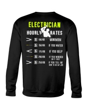 Electrician Hourly Rate Crewneck Sweatshirt thumbnail