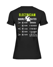 Electrician Hourly Rate Premium Fit Ladies Tee thumbnail
