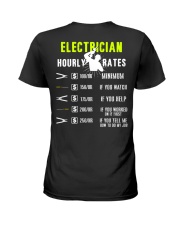 Electrician Hourly Rate Ladies T-Shirt thumbnail