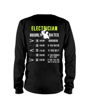 Electrician Hourly Rate Long Sleeve Tee thumbnail