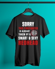Sorry This Firefighter Is Already Taken By A Smart Classic T-Shirt lifestyle-mens-crewneck-front-3