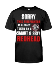 Sorry This Firefighter Is Already Taken By A Smart Premium Fit Mens Tee tile