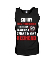 Sorry This Firefighter Is Already Taken By A Smart Unisex Tank tile