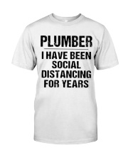 Plumber Social Distancing Premium Fit Mens Tee thumbnail