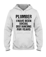 Plumber Social Distancing Hooded Sweatshirt thumbnail