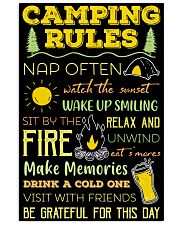 Camping Rules 11x17 Poster front